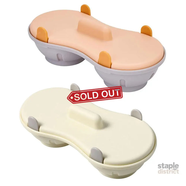 Microwave Egg Steamer With Lid Kitchen Egg Cooker Poacher Steam Box Container - Orange - Appliances > Kitchen