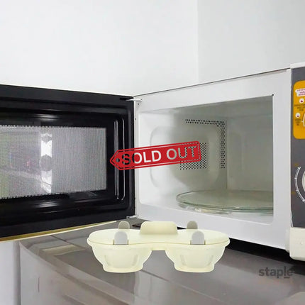 Microwave Egg Steamer With Lid Kitchen Egg Cooker Poacher Steam Box Container - Orange - Appliances > Kitchen