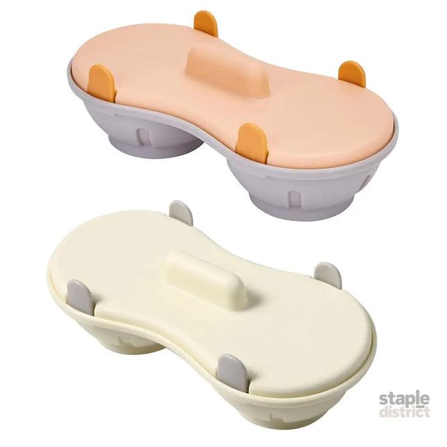 Microwave Egg Steamer With Lid Kitchen Egg Cooker Poacher Steam Box Container - White - Appliances > Kitchen Appliances