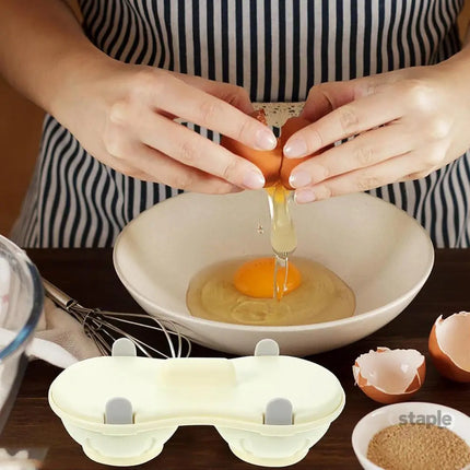 Microwave Egg Steamer With Lid Kitchen Egg Cooker Poacher Steam Box Container - White - Appliances > Kitchen Appliances