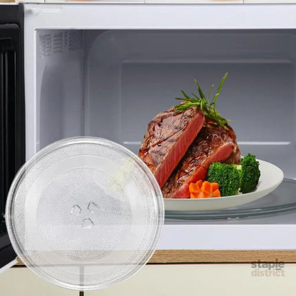 Microwave Glass Turntable Replacement Plate Y Type Coupler Fit in 3 Sizes - 245mm - Appliances > Kitchen Appliances >