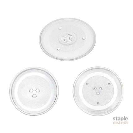 Microwave Glass Turntable Replacement Plate Y Type Coupler Fit in 3 Sizes - 245mm - Appliances > Kitchen Appliances >