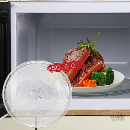 Microwave Glass Turntable Replacement Plate Y Type Coupler Fit in 3 Sizes - 245mm - Appliances > Kitchen Appliances >