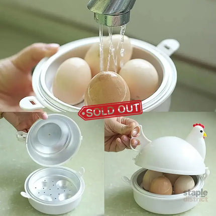 Microwave Oven Egg Steamer Boiled Egg Artifact Boiled Egg Mini Household Special Heating Box - Appliances > Kitchen