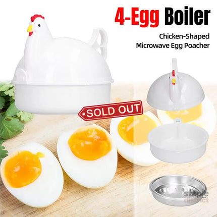 Microwave Oven Egg Steamer Boiled Egg Artifact Boiled Egg Mini Household Special Heating Box - Appliances > Kitchen