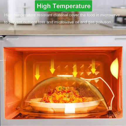 Microwave Safe Food Grade Plastic Splash Proof and Dustproof Heating Cover - Home & Garden > Kitchenware > Food Storage