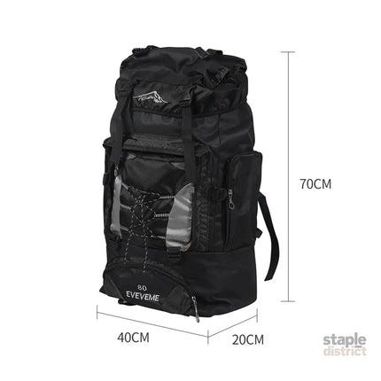 Military Backpack Tactical Hiking Camping Black-2018816652292001794