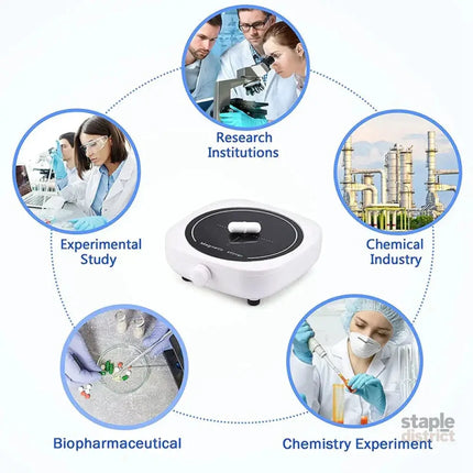 Mini Magnetic Stirrer 4000RPM Portable Mixer White - Appliances > Kitchen Appliances > Food Mixers & Blenders