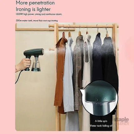 Mini Portable Steam Iron Travel Handheld Garment Steamer for Clothes Home Use - Appliances > Washers Dryers & Irons >