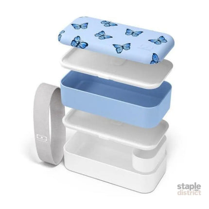 Monbento Original Graphic 1L Lunch Bento Box- Blue Butterfly Blue Butterfly-2006733335392555009