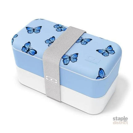 Monbento Original Graphic 1L Lunch Bento Box- Blue Butterfly Blue Butterfly-2006733335392555008