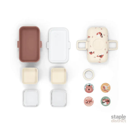 Monbento Tresor Graphic Kids's Bento Box- Cinnamon Fox Cinnamon Fox-2006733344750047237