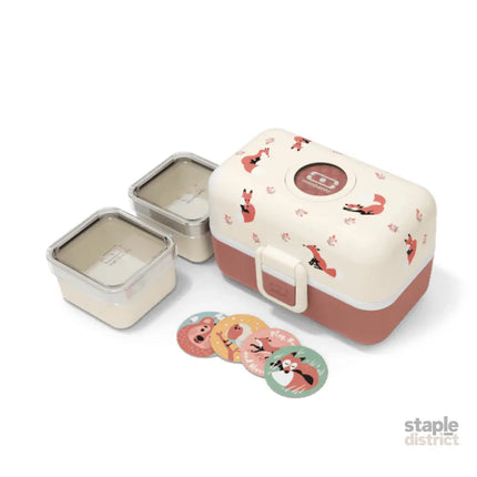 Monbento Tresor Graphic Kids's Bento Box- Cinnamon Fox Cinnamon Fox-2006733344750047234