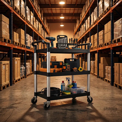 Monvelo Tool Trolley Cart Rolling Utility Storage Organiser Garage Workshop-2050056775838863366
