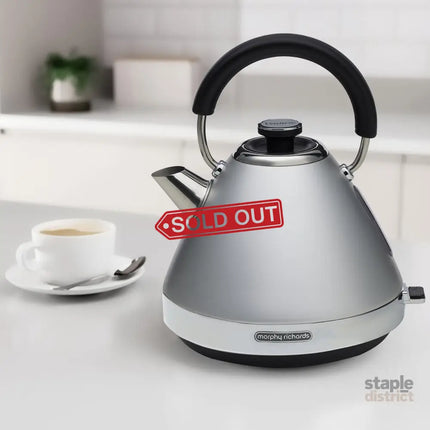 Morphy Richards 1.5L Venture Collection Pyramid Kettle in Steel Grey - Appliances > Kitchen Appliances > Kettles