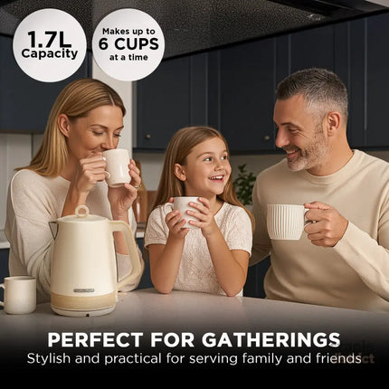 Morphy Richards 1.7L Electric Kettle Essence Scandi Swivel Base Boil-Dry Protection - Appliances > Kitchen Appliances >