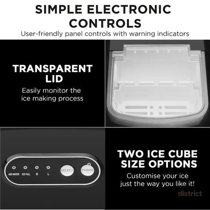 Morphy Richards 15kg Ice Maker in Stainless Steel - Appliances > Kitchen Appliances > Ice Makers