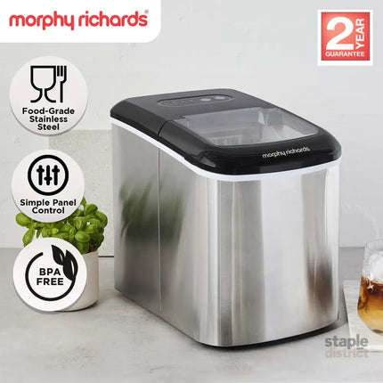 Morphy Richards 15kg Ice Maker in Stainless Steel - Appliances > Kitchen Appliances > Ice Makers