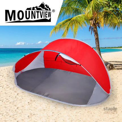 Mountview Pop Up Tent Camping Beach Red-2006732915102322695