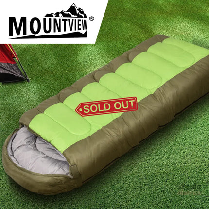 Mountview Sleeping Bag Outdoor Camping Green-2018816714057322502