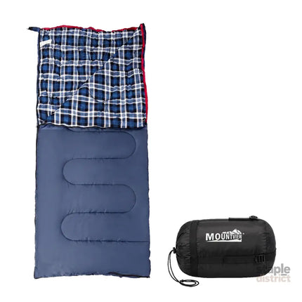 Mountview Sleeping Bags Single Camping Hiking 3-Season Thermal Blue 0°C-15°C-2050059022987563016