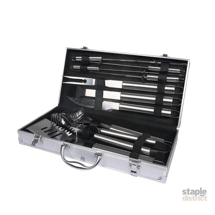 Moyasu 10Pcs BBQ Tool Set Stainless-2006733309522087936