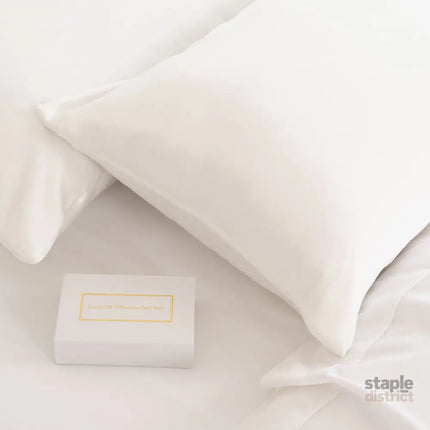 MULBERRY SILK PILLOW CASE TWIN PACK - SIZE: 51X76CM - IVORY-1951134812307853315