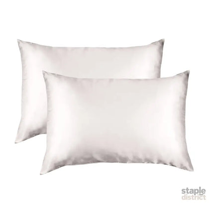 MULBERRY SILK PILLOW CASE TWIN PACK - SIZE: 51X76CM - SILVER-1951134812500791296
