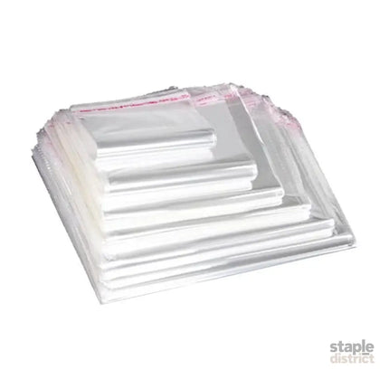 Multi-size Clear Self-Seal Cellophane Bags - Bulk Adhesive Opp - 30*44 + 4 - Commercial > Packaging > Postage Satchels