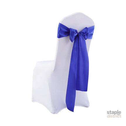 Multicoloured Chair Sashes Fabric Covers Navy-2018816775541624833