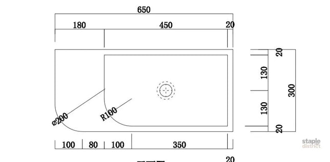 New Concrete Cement Wash Basin Counter Top Matte Black Wall Hung Basin - Furniture > Bathroom > Sinks