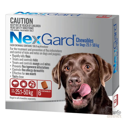 Nexgard XLarge Dogs 25.1 - 50kg Red 6pk-2050056834139688961