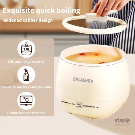 NNEOBA 1.8L Multifunctional Electric Mini Rice Cooker - Appliances > Kitchen Appliances > Rice Cookers & Steamers