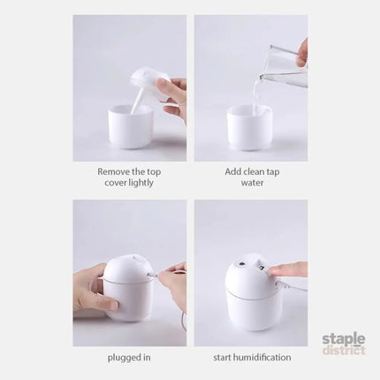 NNEOBA 250ML Mini Aroma Oil Diffuser & Humidifier with LED Night Lamp - Appliances > Aroma Diffusers & Humidifiers >