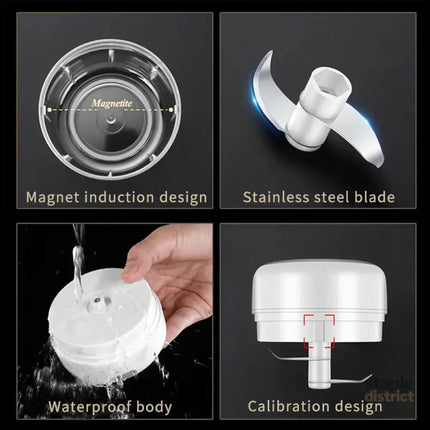 NNEOBA Mini Electric Meat Grinder and Garlic Crusher - Appliances > Kitchen Appliances > Food Mixers & Blenders