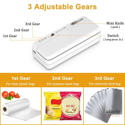 NNEOBA Mini Plastic Bag Sealer - Appliances > Kitchen Appliances > Speciality Appliances