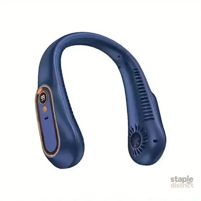 NNEOBA Neck Bladeless Fan Mini Portable-Blue - Appliances > Fans > Portable Fans