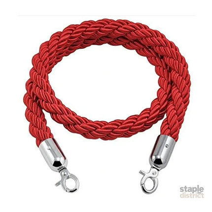 Nylon Twisted Rope for Queue Barrier - Red - Commercial > Commercial Others > Fencing & Barriers