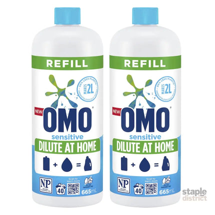 OMO Sensitive Laundry Liquid 665mL x2-2050056866259668992