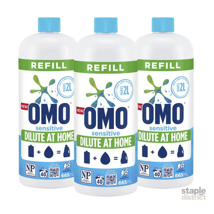 OMO Sensitive Laundry Liquid 665mL x3-2050056866440024064