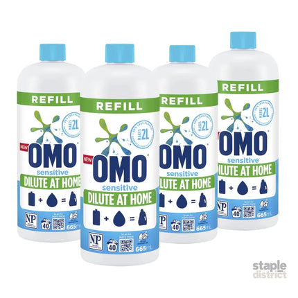 OMO Sensitive Laundry Liquid 665mL x4-2050056866611990528