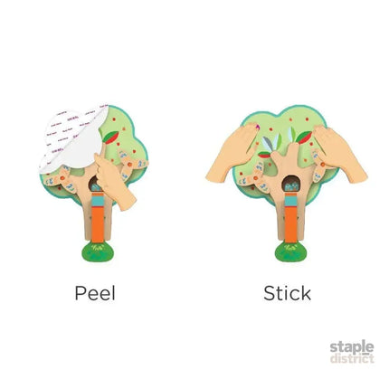 Oribel VertiPlay Wall Toy: Busy Woodpecker knocker-2029387304870744067