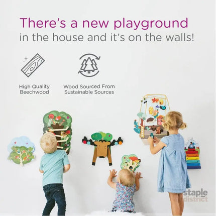 Oribel VertiPlay Wall Toy: Hoppy Bunny and Friends-2029387303121719300