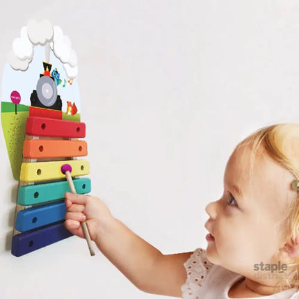 Oribel VertiPlay Wall Toy:  Musical Rail Track Xylophone-2029387303360794625