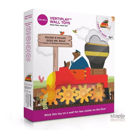 Oribel VertiPlay Wall Toy: Round & Round Goes Mr. Bear-2029387303721504770