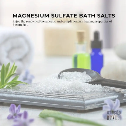 Orku 1.3kg Epsom Salt Tub - Magnesium Sulphate For Bath Skin Body Skin Care - Health & Beauty > Bath & Body > Bath