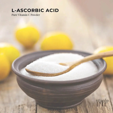 Orku 1.3Kg Vitamin C Powder in Tub Pure L-Ascorbic Acid - USP Grade Non-GMO - Health & Beauty > Nutrition & Supplements