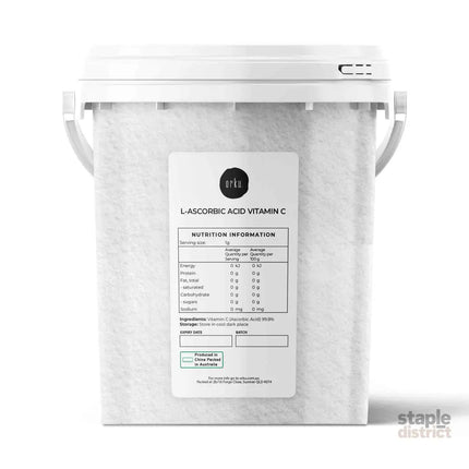 Orku 1.3Kg Vitamin C Powder in Tub Pure L-Ascorbic Acid - USP Grade Non-GMO - Health & Beauty > Nutrition & Supplements