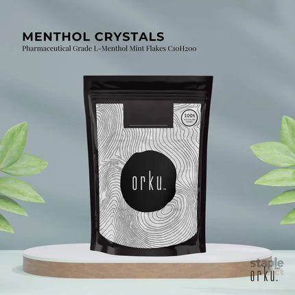 Orku 100g Menthol Crystals - USP Grade L-Menthol Mint Flakes C10H200 - Commercial > Commercial Others > Retail