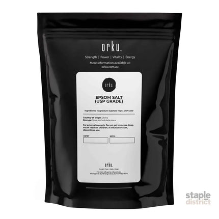 Orku 100g USP Epsom Salt Crystals - Magnesium Sulphate Bath Garden Household Use - Health & Beauty > Bath & Body > Bath